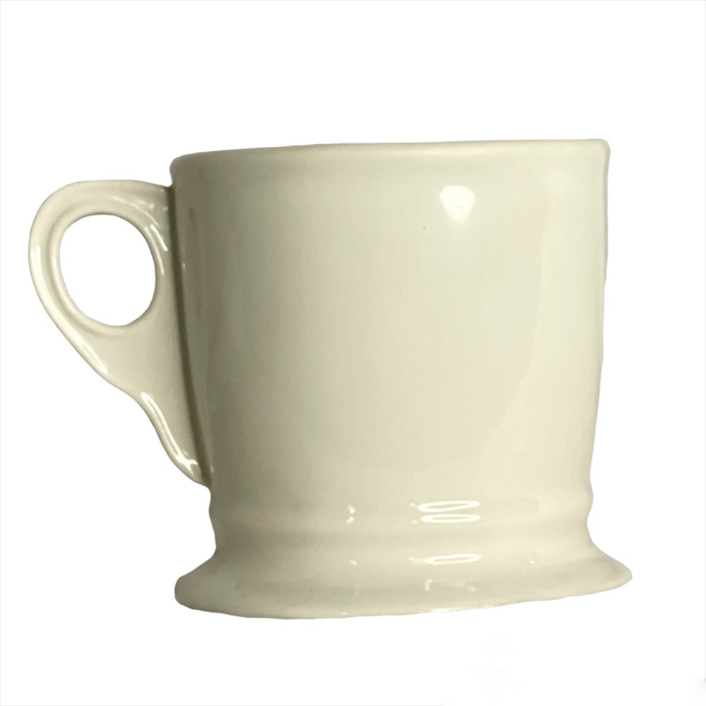 Anthropologie R Initial Monogram mug ceramic shaving coffee tea cream + black - Picture 3 of 8